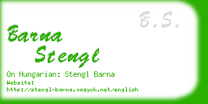 barna stengl business card